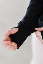 Balanced Black Full-Zip Ruffle Active Jacket - Image 7