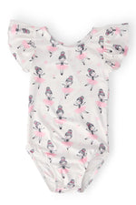 Ballerina S/S Flutter Sleeve Leotard