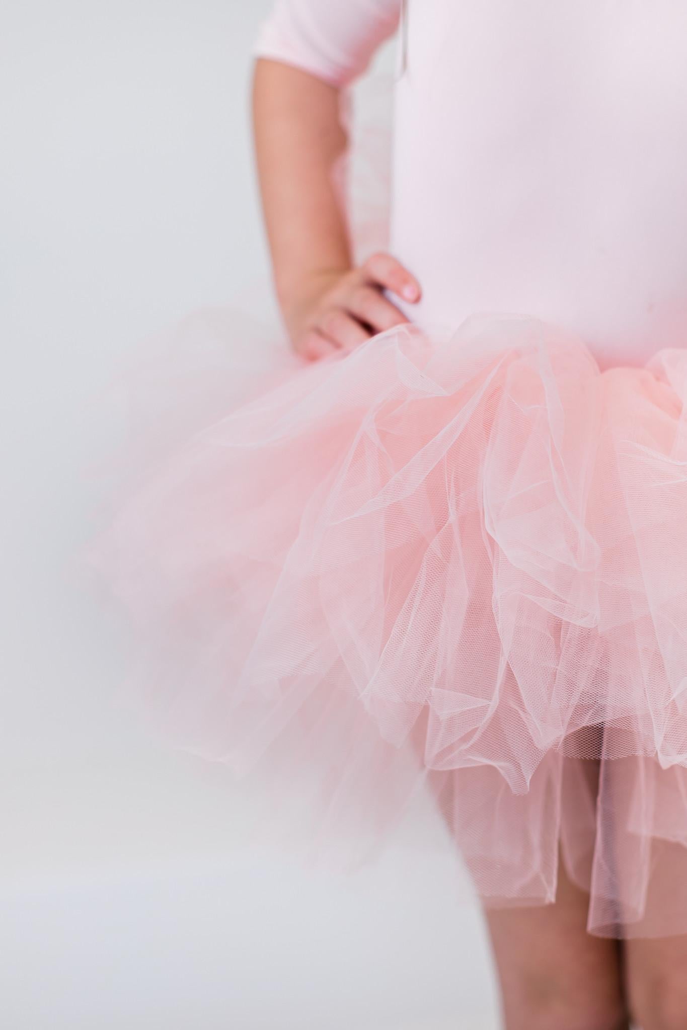 Ballet Pink 3/4 Tutu Leotard - Image 4