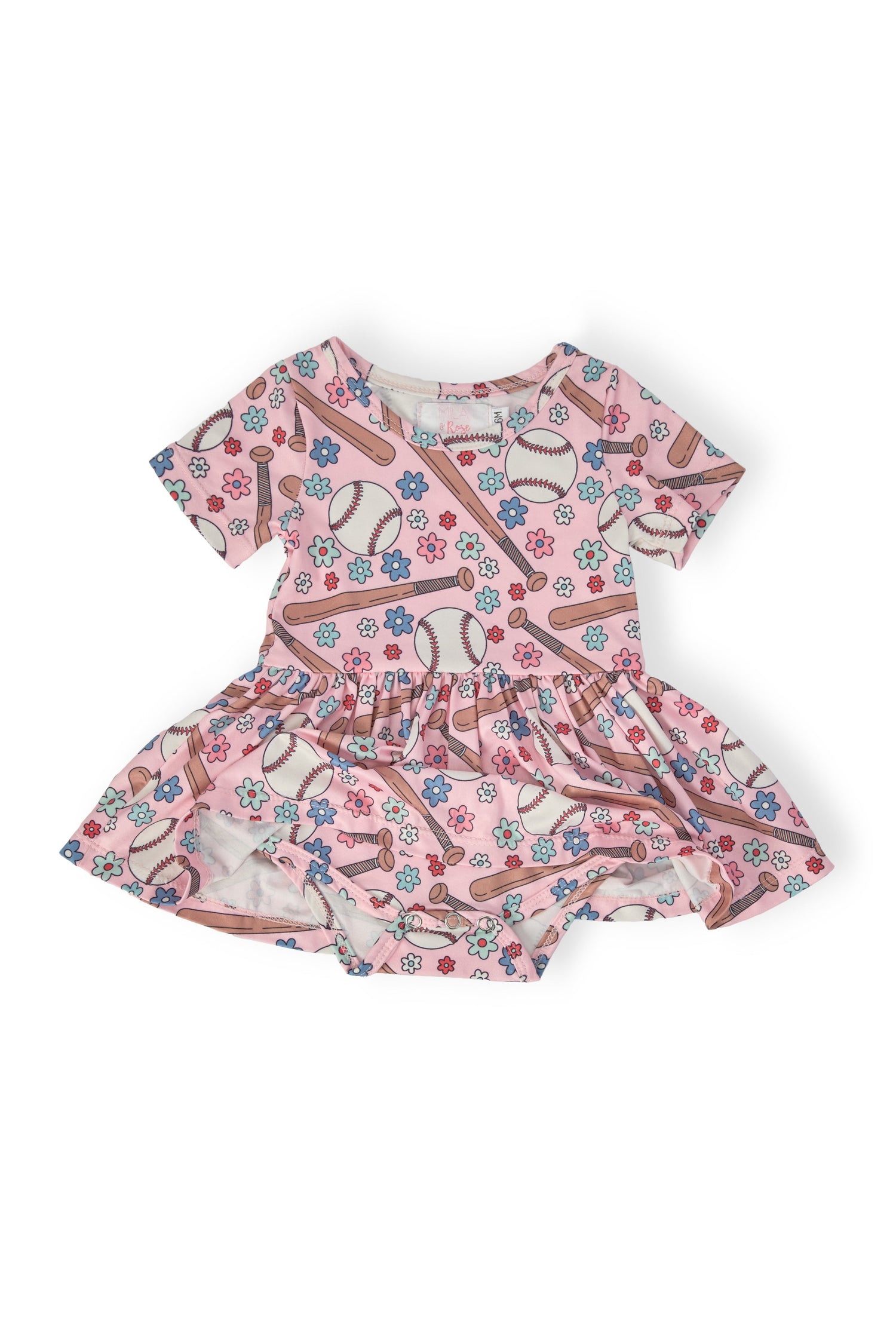 Batter Up S/S Twirl Bodysuit - Image 2