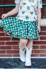 Baylor White Bear Ruffle Pocket Tee - Image 3