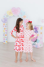 Be Mine 3/4 Sleeve Pocket Twirl Dress - Image 3