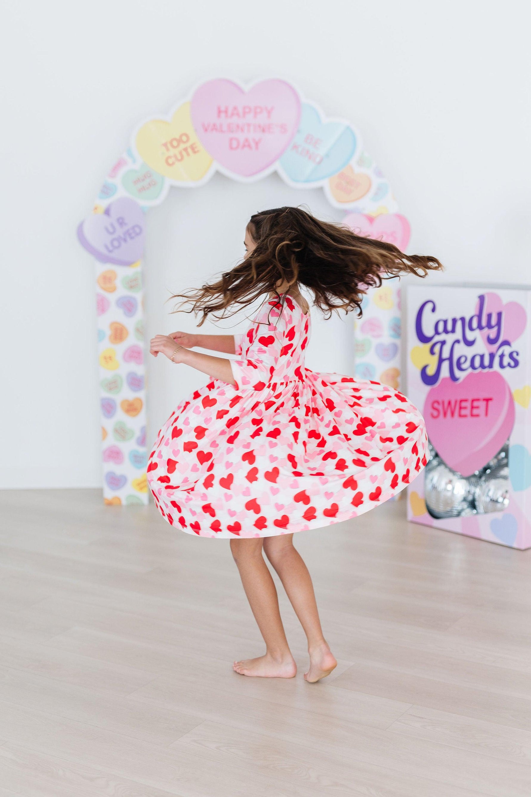 Be Mine 3/4 Sleeve Pocket Twirl Dress - Image 5