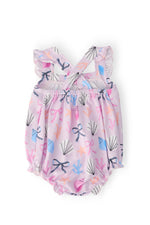 Beachside Bows Ruffle Cross Back Romper - Image 2