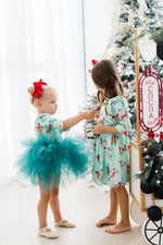 Believe in Your Elf 3/4 Sleeve Ruffle Twirl Dress - Image 2