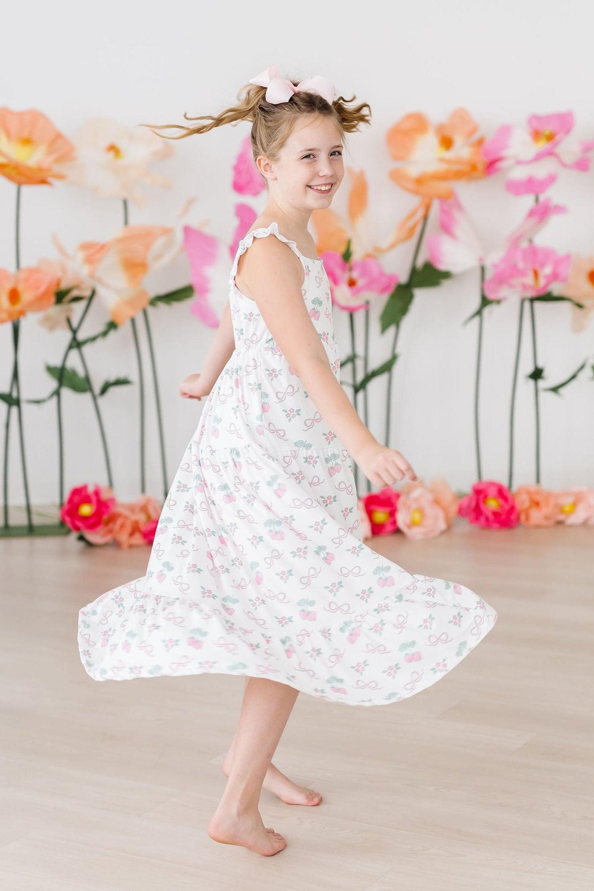 Berries & Bows Ruffle Maxi Dress - Image 4