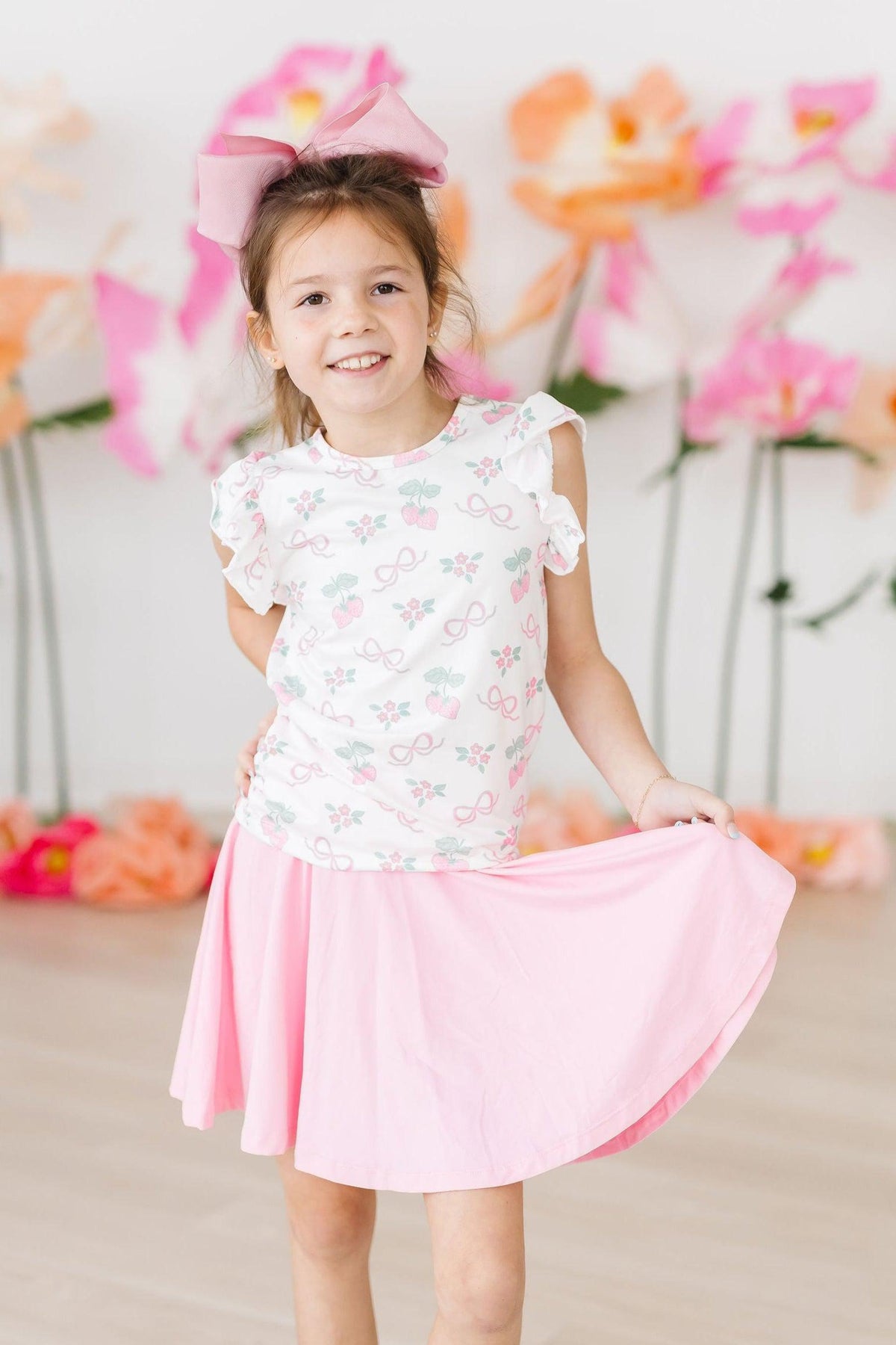 Berries & Bows S/S Ruffle Tee - Image 3