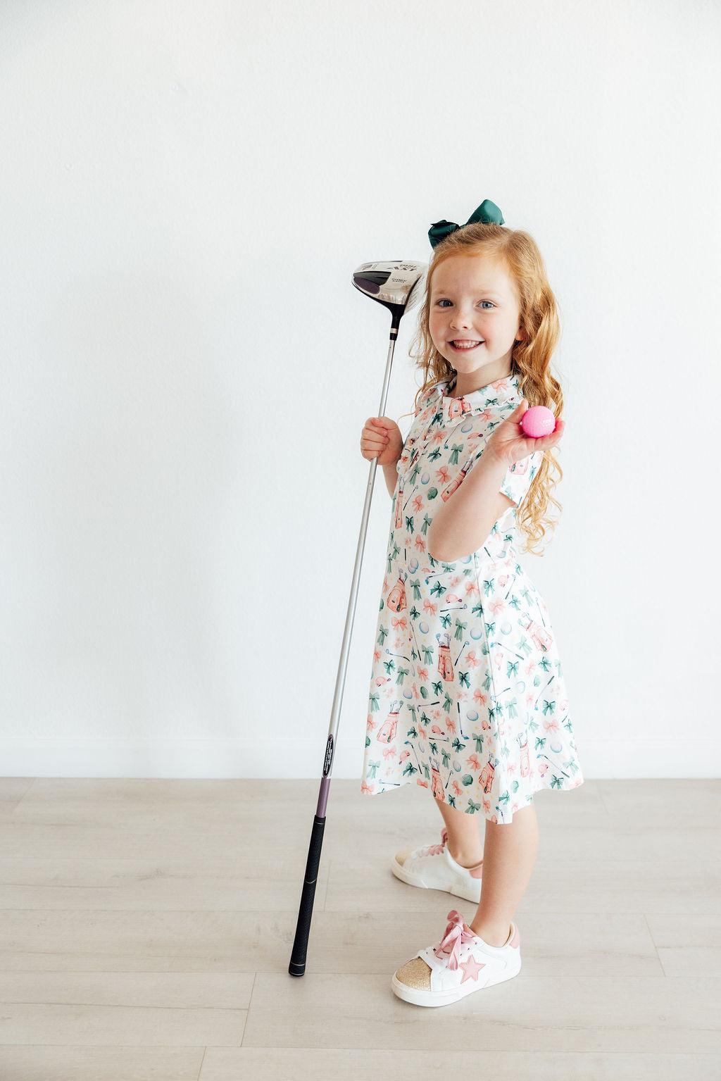 Birdies & Bows S/S Polo Dress - Image 2