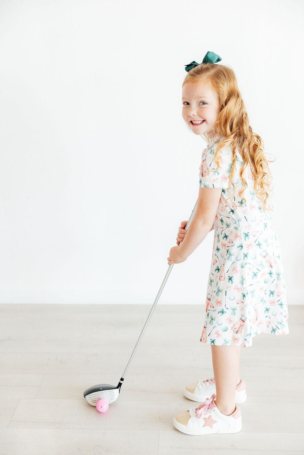 Birdies & Bows S/S Polo Dress - Image 4