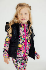 Black Checker Puffer Vest - Image 3