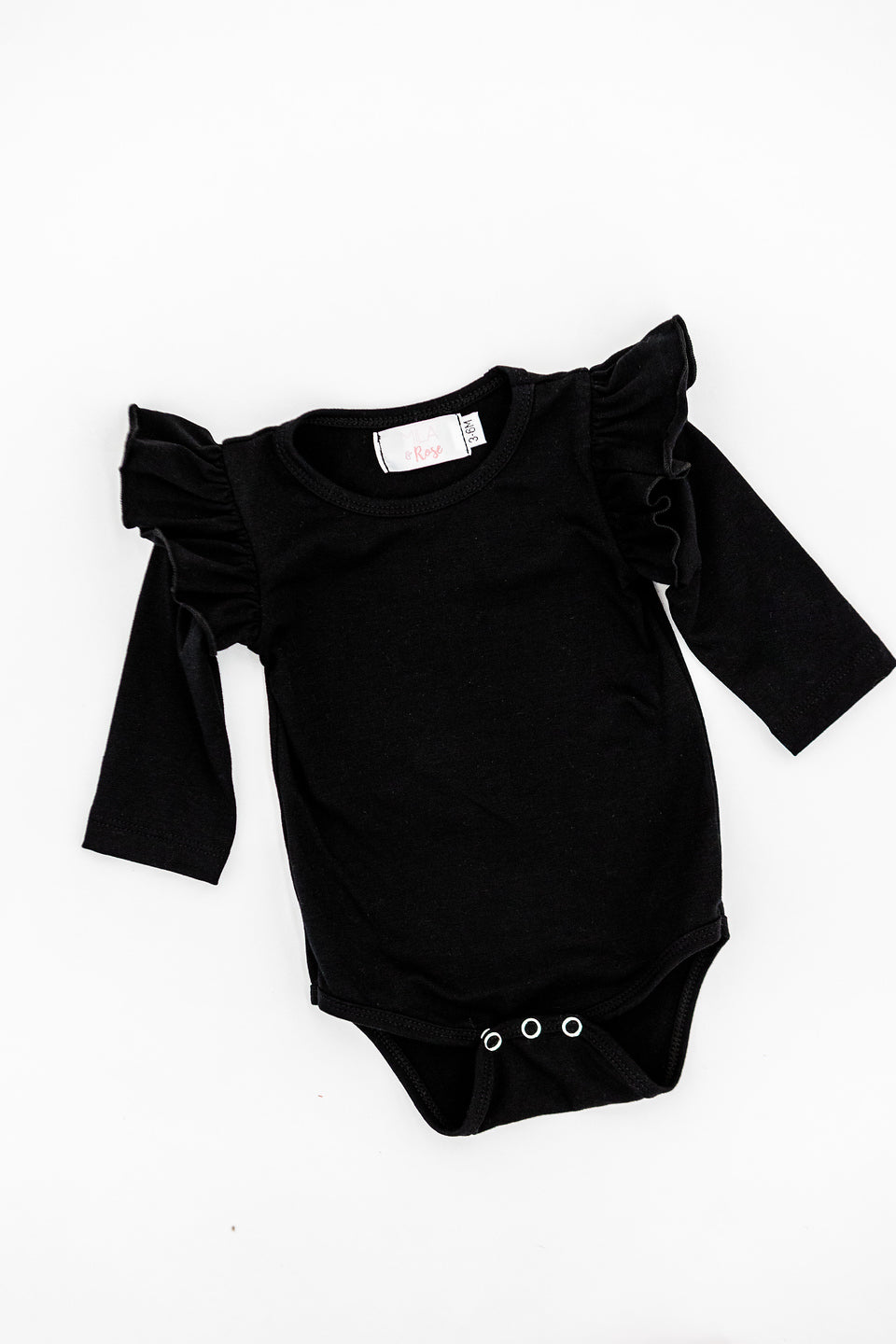 Black L/S Flutter Bodysuit - Image 3