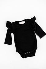 Black L/S Flutter Bodysuit - Image 3
