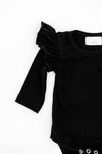 Black L/S Flutter Bodysuit - Image 4