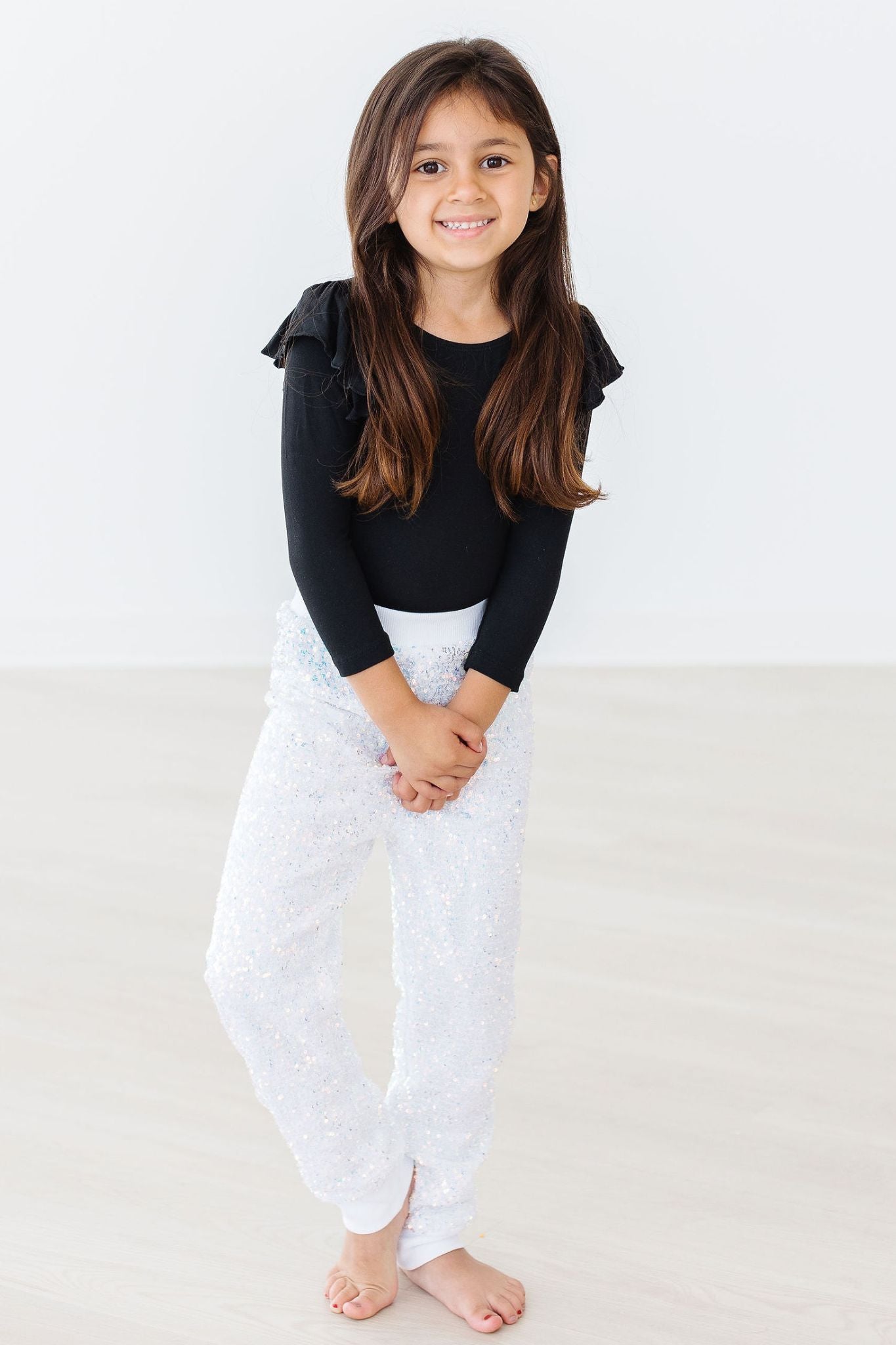 Black L/S Flutter Sleeve Leotard - Image 2