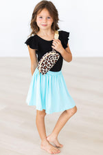 Black S/S Flutter Sleeve Leotard - Image 2