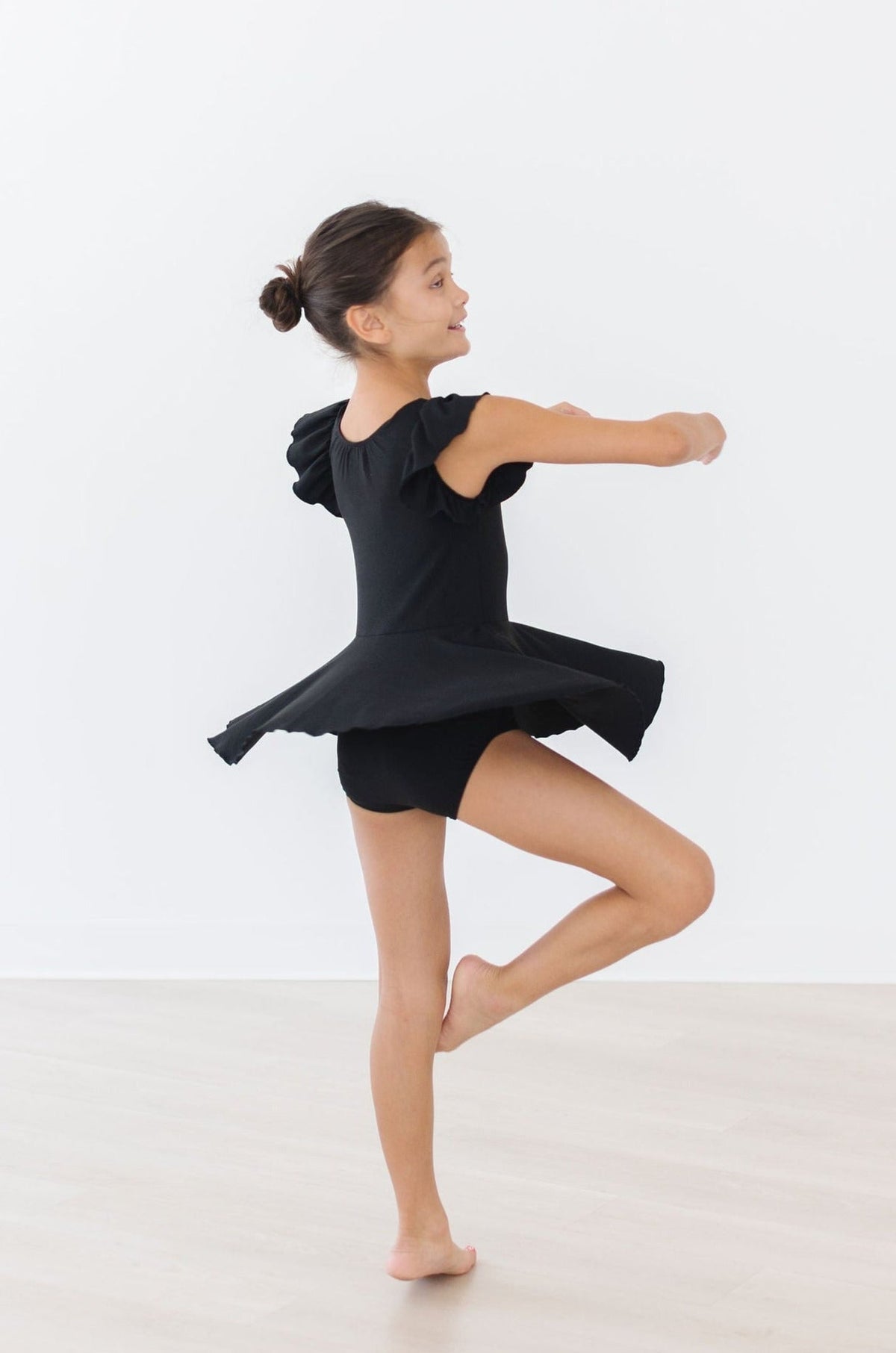 Black S/S Twirl Leotard - Image 2