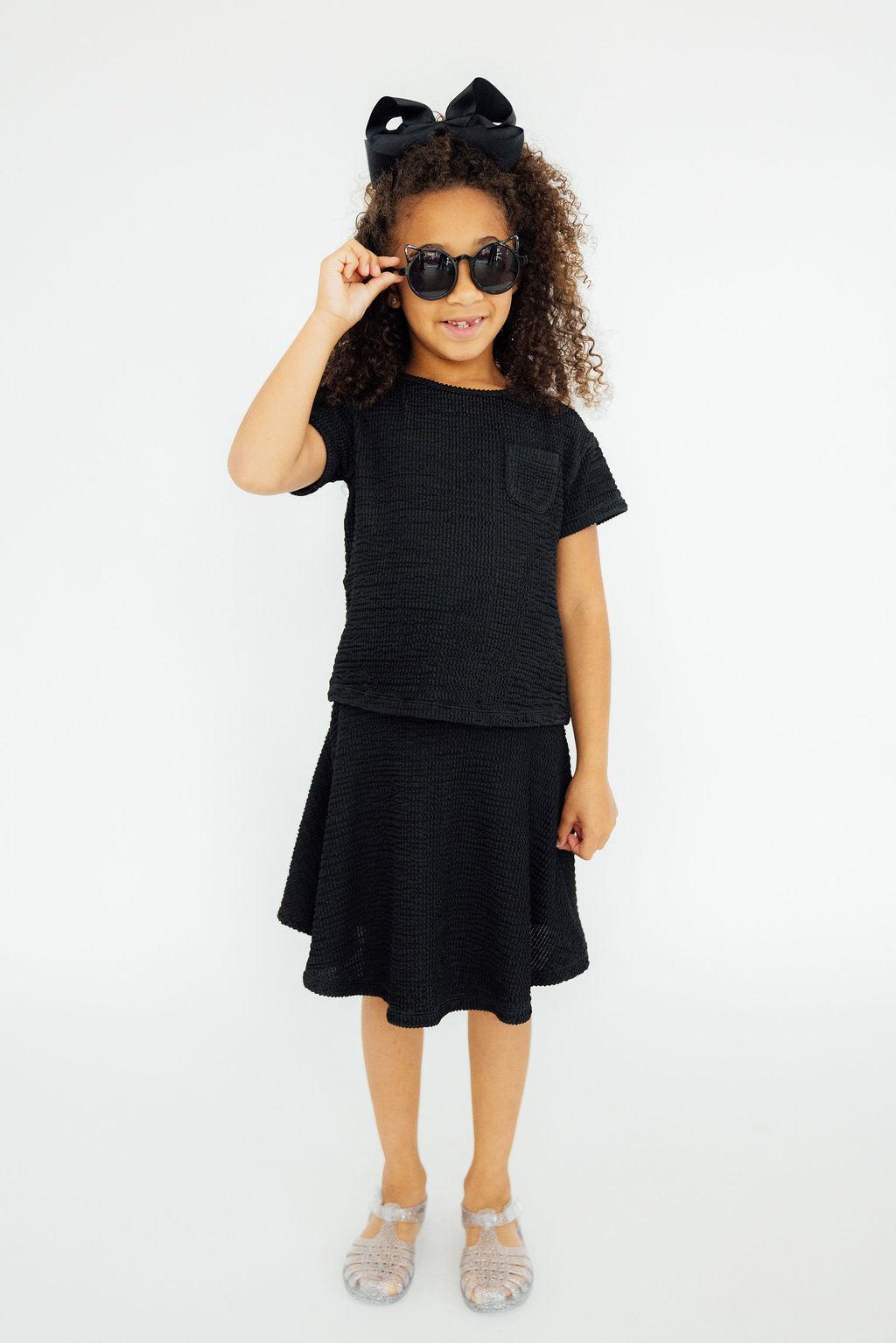 Black Scrunchy Twirl Skort - Image 2