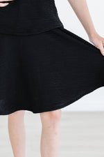 Black Scrunchy Twirl Skort - Image 3