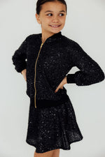 Black Sequin Twirl Skort - Image 3