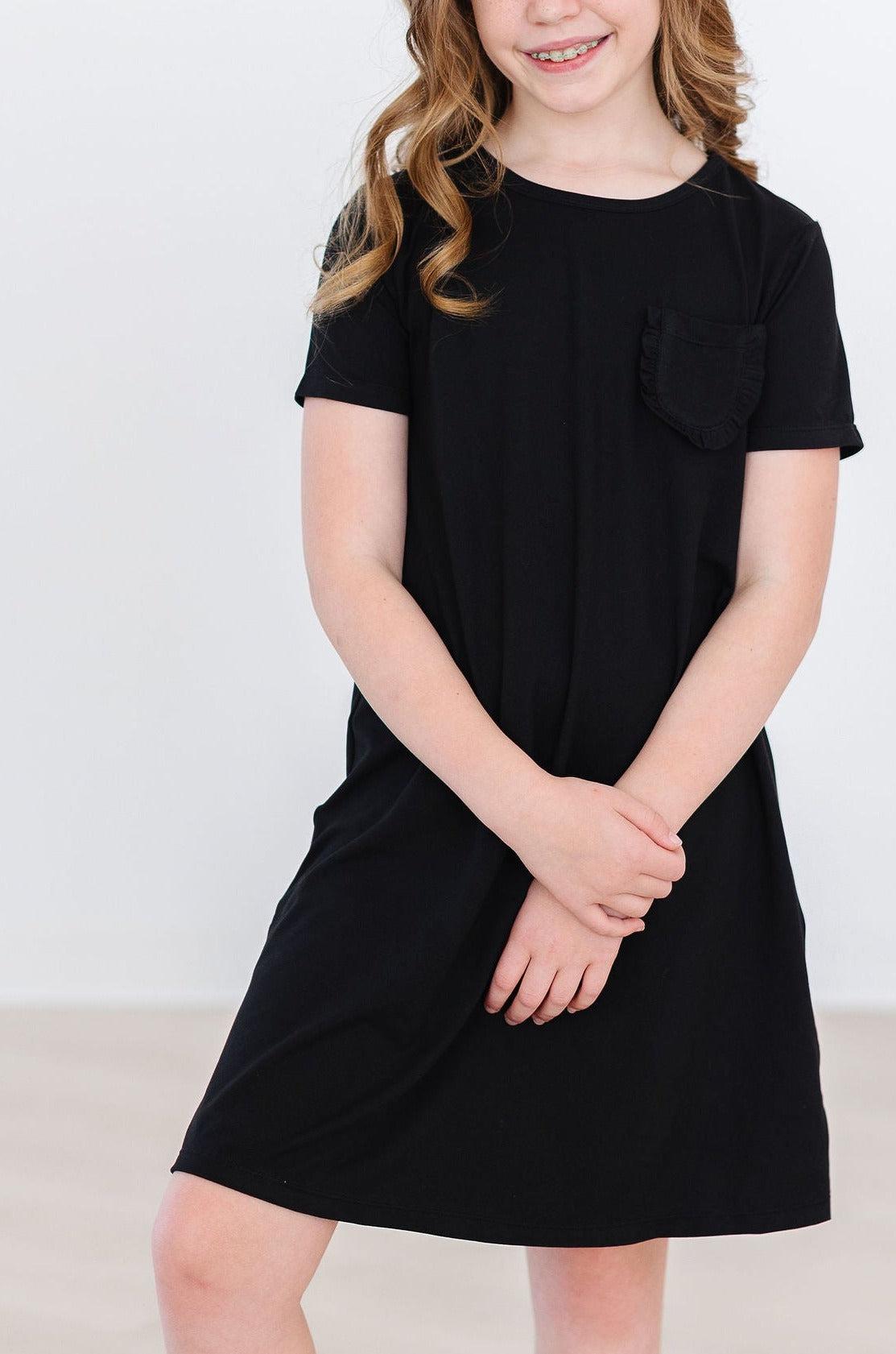 Black T-Shirt Dress - Image 5