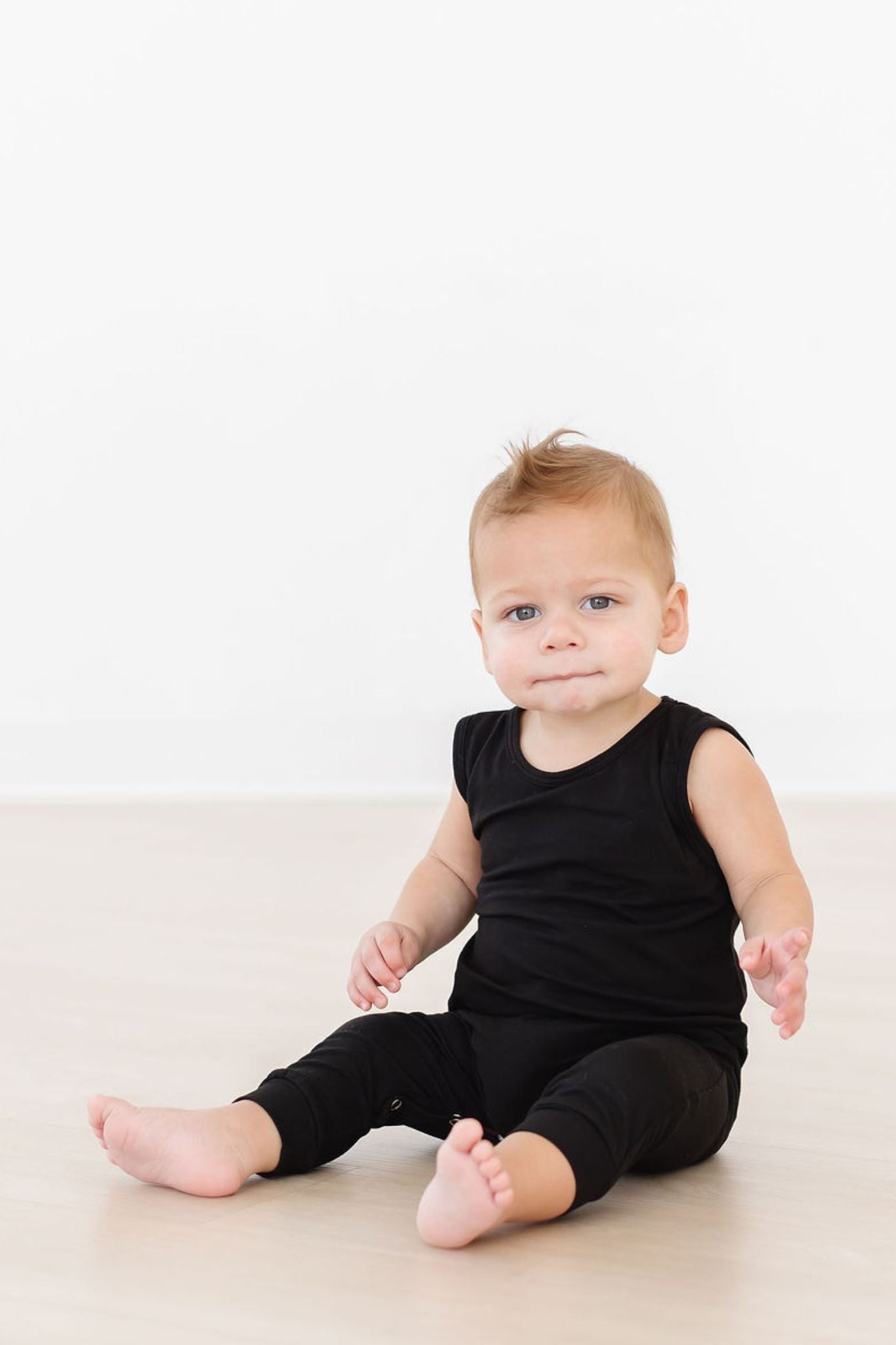 Black Tank One-Piece Jogger - Image 3