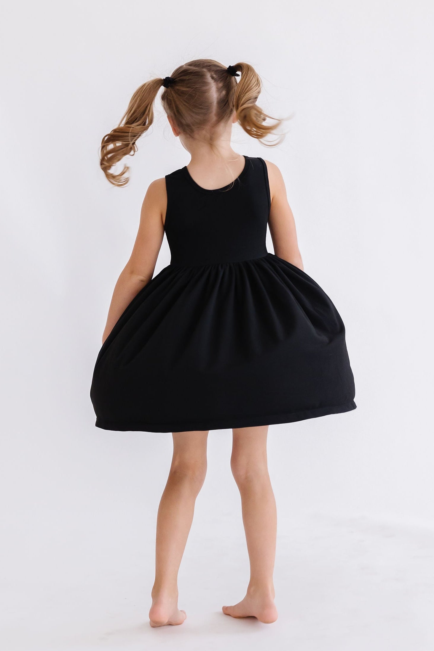 Black Tank Pocket Twirl Dress - Image 2