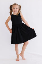Black Tank Pocket Twirl Dress - Image 3