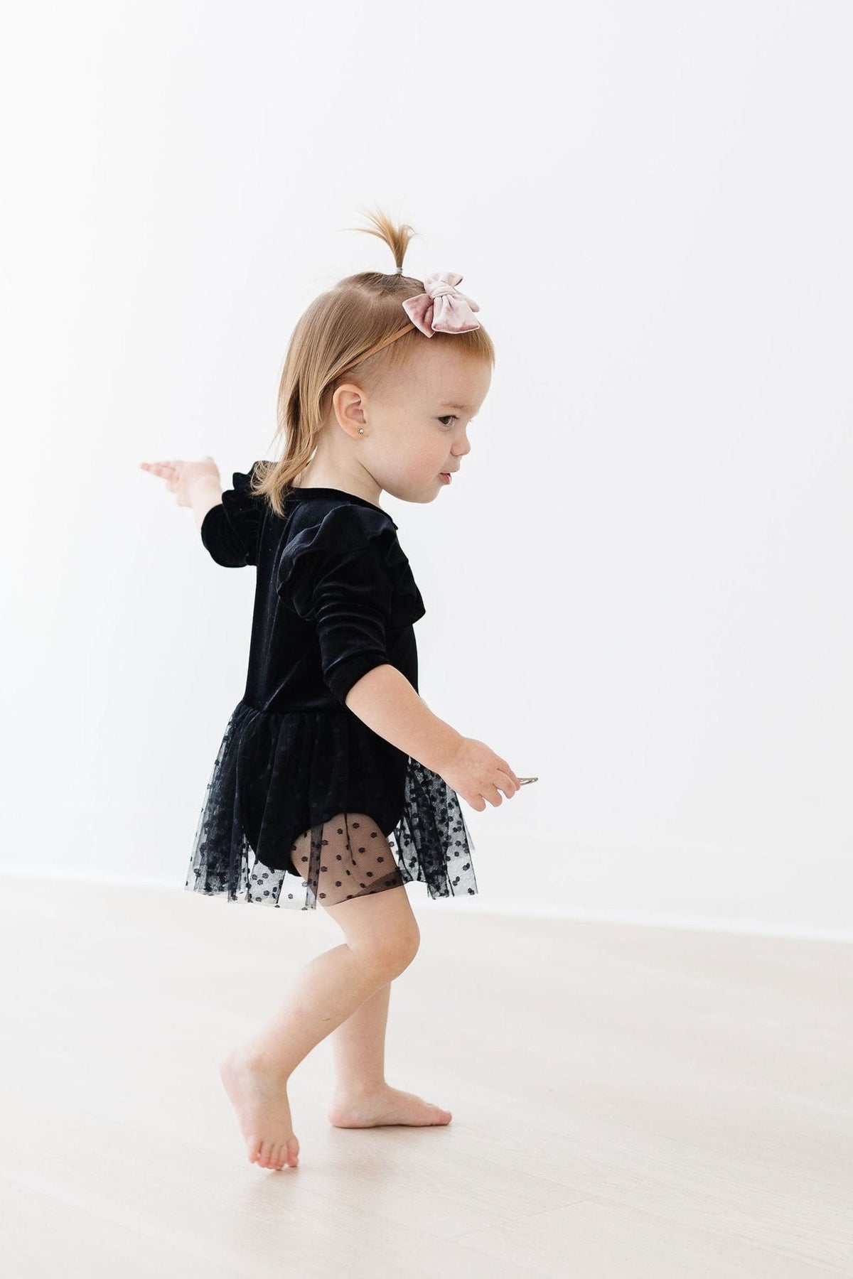 Black Velvet Tutu Bodysuit - Image 2