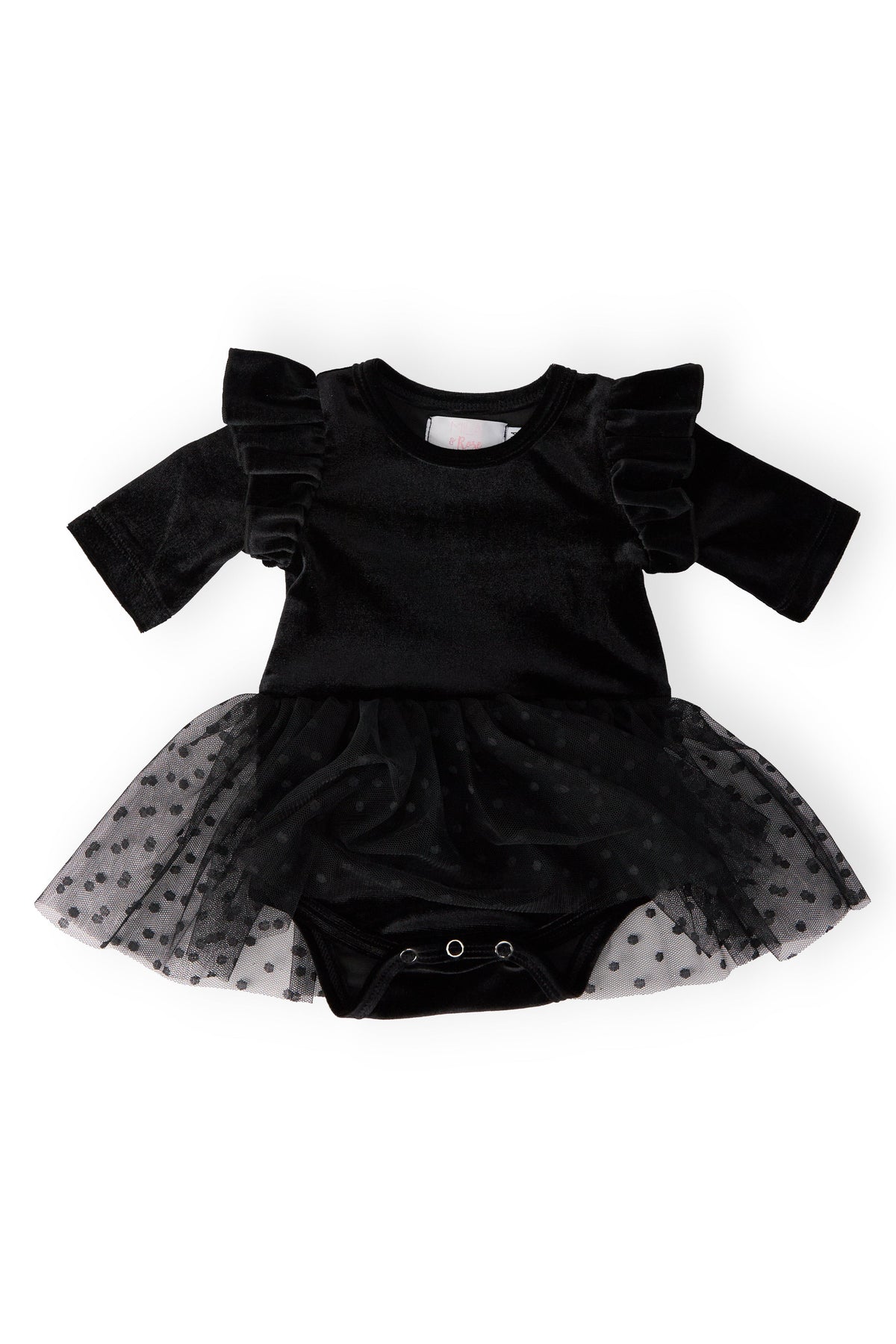 Black Velvet Tutu Bodysuit - Image 3