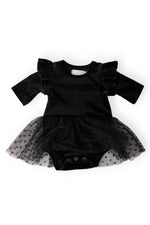 Black Velvet Tutu Bodysuit - Image 3
