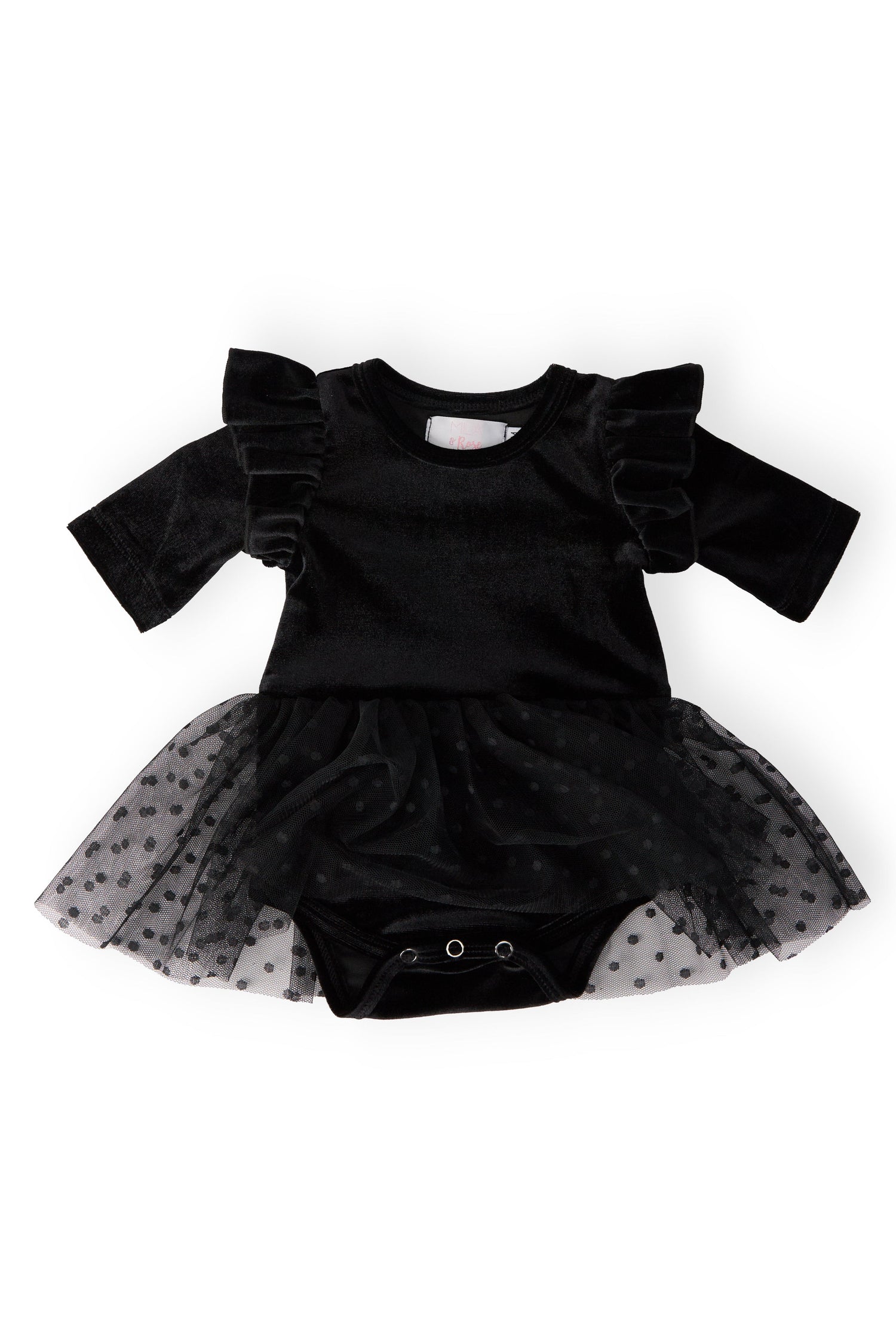 Black Velvet Tutu Bodysuit - Image 3