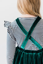 Black & White Stripe L/S Ruffle Tee - Image 4