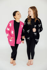 Black/Coconut Bow Cozy Cardigan - Image 7