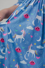 Blue Moon 3/4 Sleeve Pocket Twirl Dress - Image 2