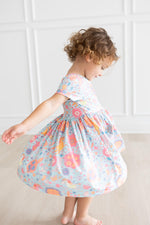 Blue Retro Unicorns S/S Pocket Twirl Dress - Image 10