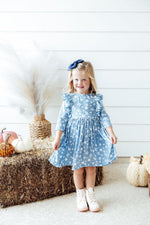 Bluebell 3/4 Sleeve Ruffle Twirl Dress - Image 2