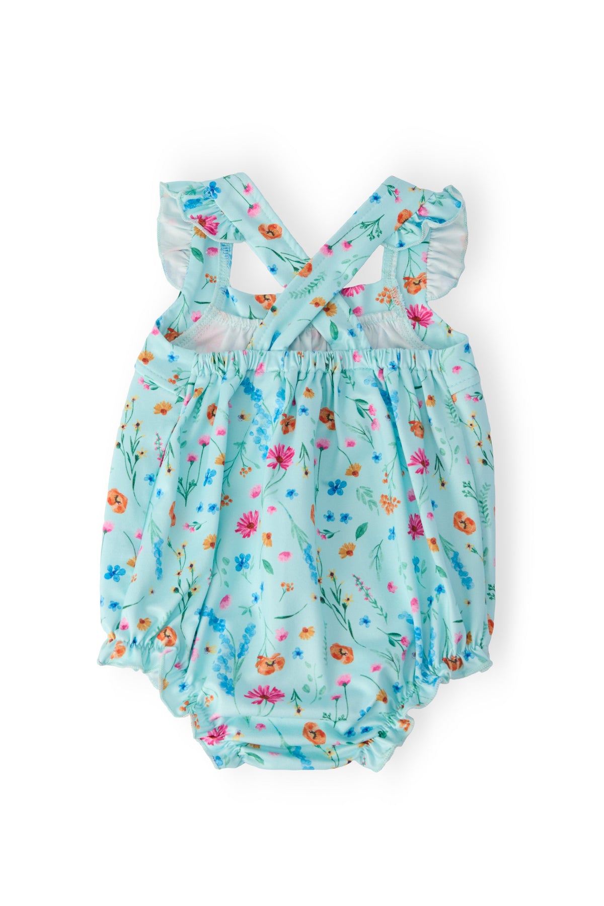 Bluebell Breeze Ruffle Cross Back Romper - Image 2