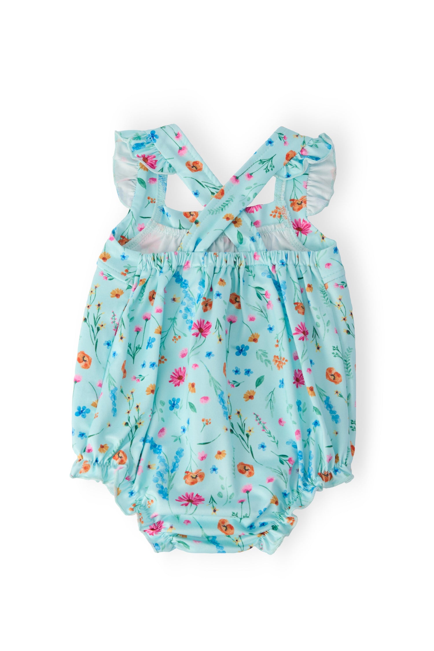 Bluebell Breeze Ruffle Cross Back Romper - Image 2