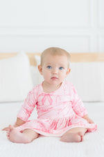 Blushing Bows 3/4 Sleeve Twirl Bodysuit - Image 3