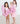 Blushing Bows 3/4 Sleeve Twirl Bodysuit