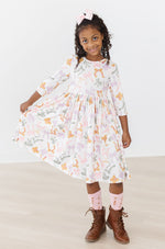 Boho Bows 3/4 Sleeve Pocket Twirl Dress - Image 7