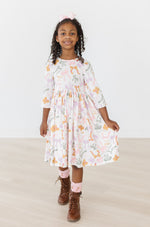 Boho Bows 3/4 Sleeve Pocket Twirl Dress - Image 8