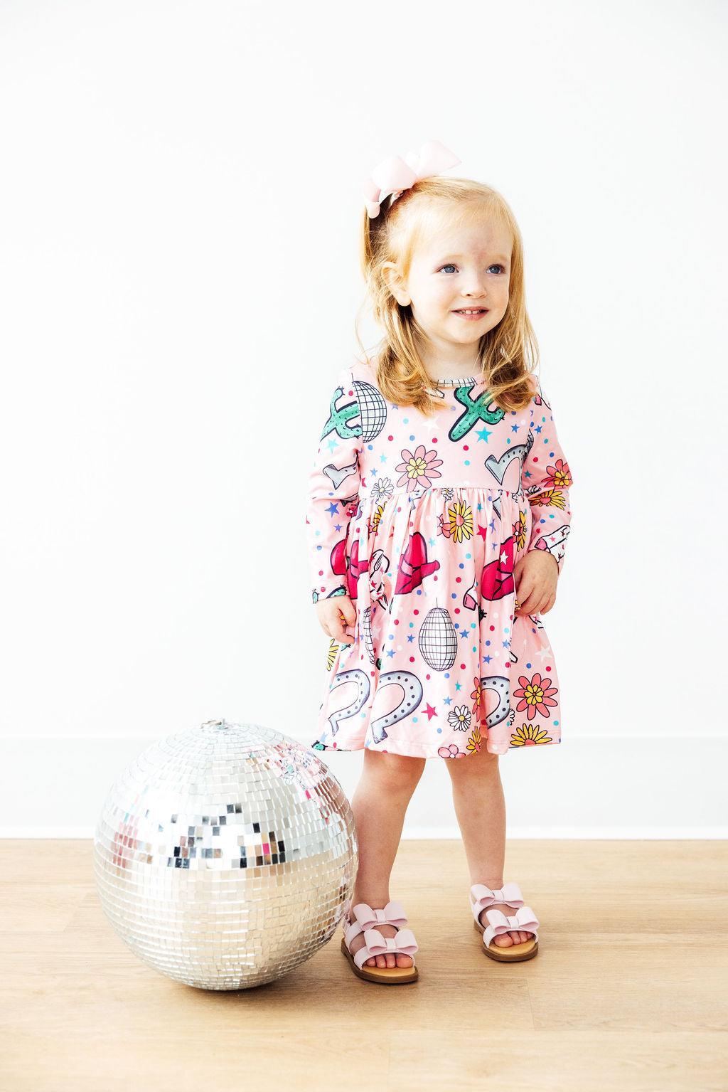 Boots & Bling L/S Pocket Twirl Dress - Image 4