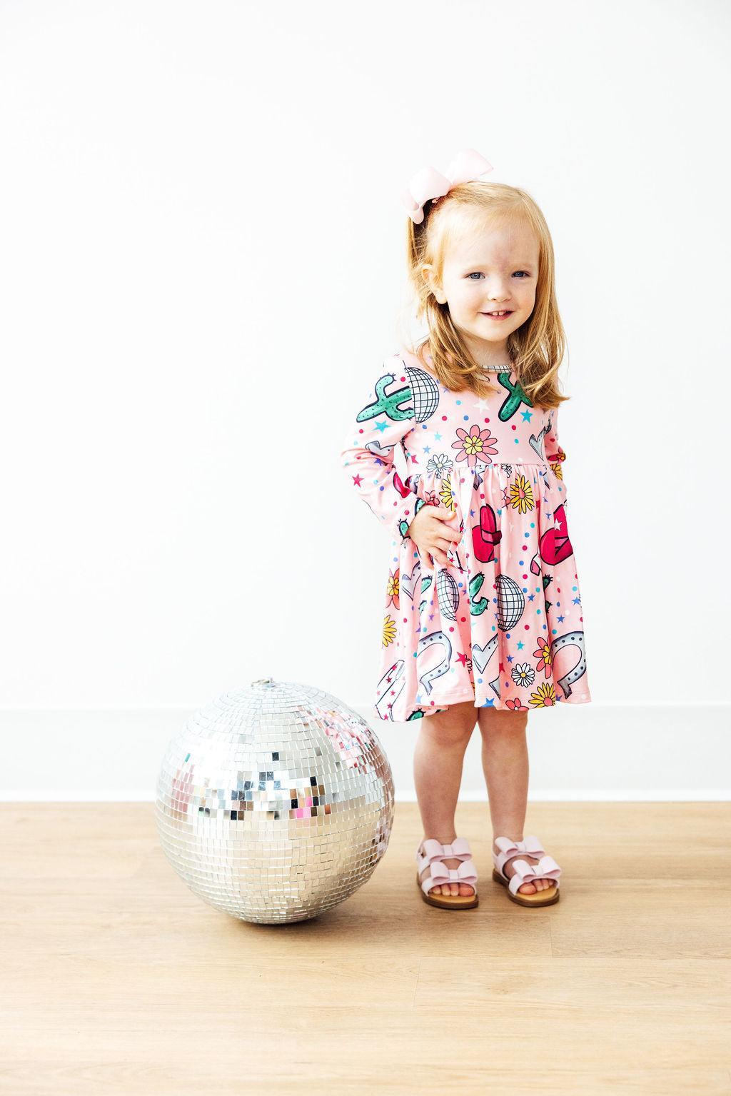 Boots & Bling L/S Pocket Twirl Dress - Image 5