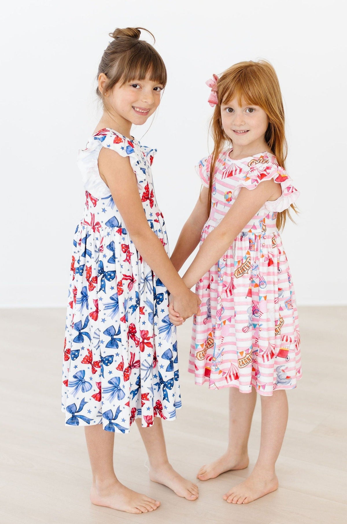 Born to Sparkle Flutter Sleeve Twirl Dress - Image 5