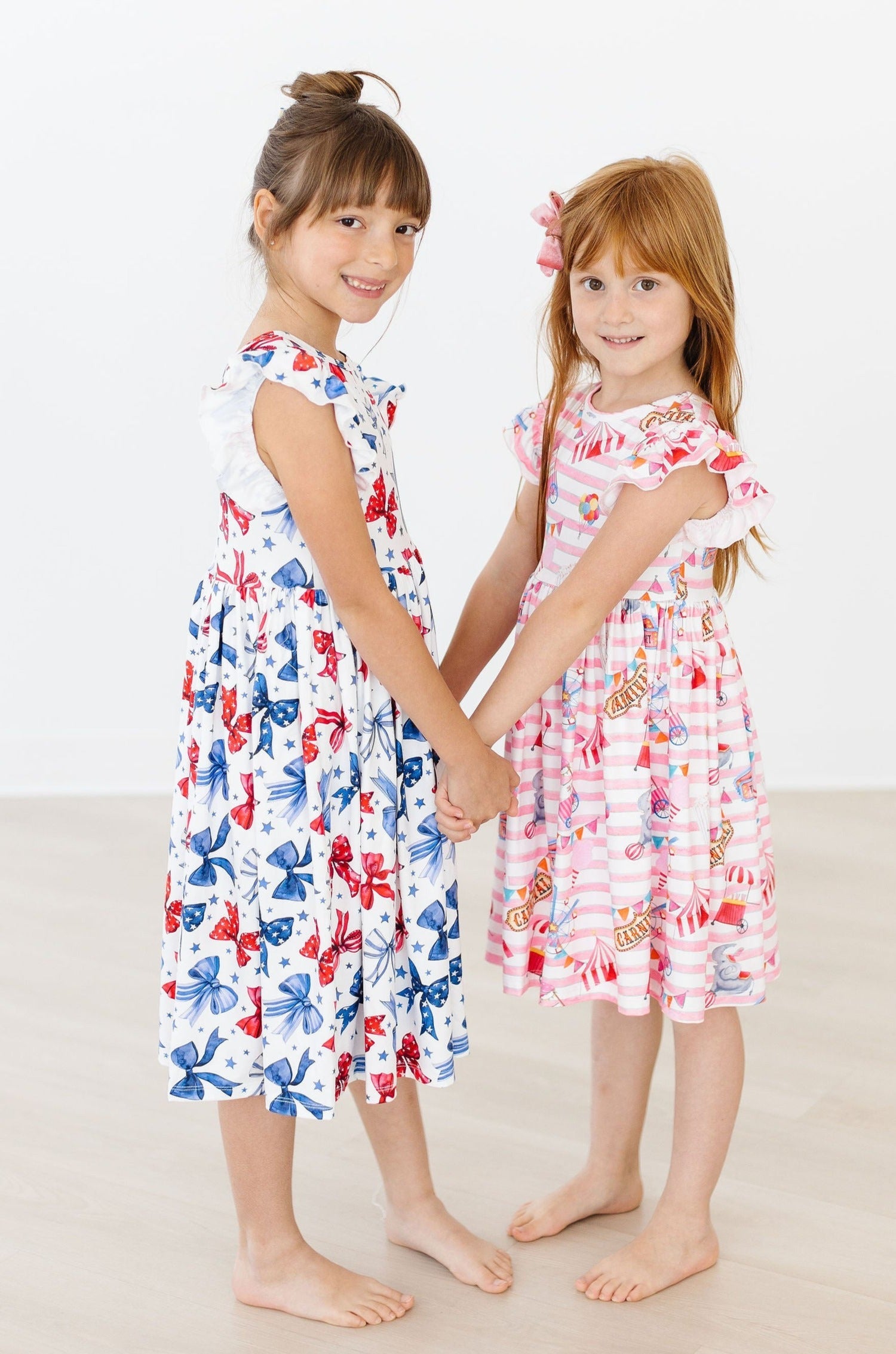 Born to Sparkle Flutter Sleeve Twirl Dress - Image 5