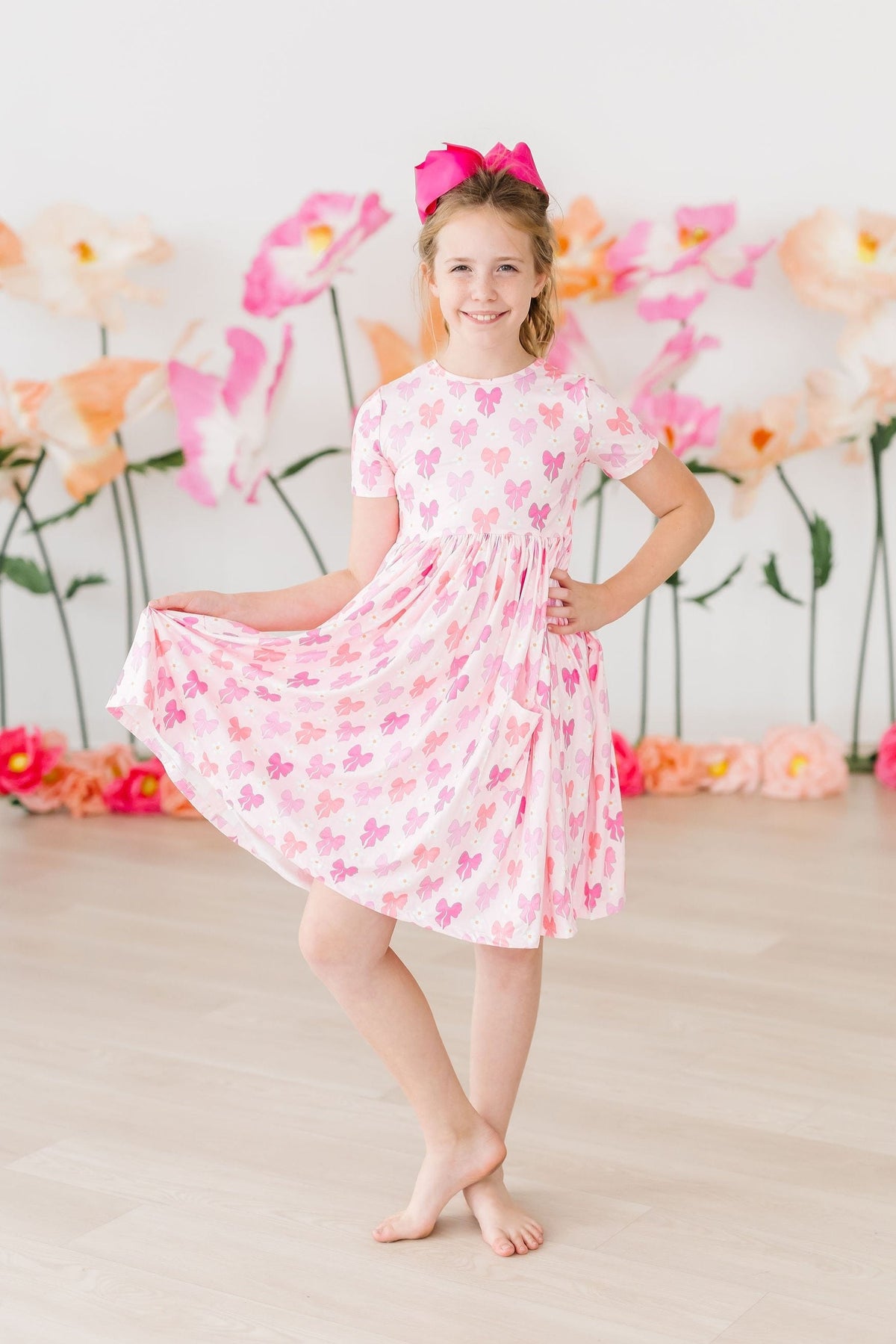 Bow Beauty S/S Pocket Twirl Dress - Image 5