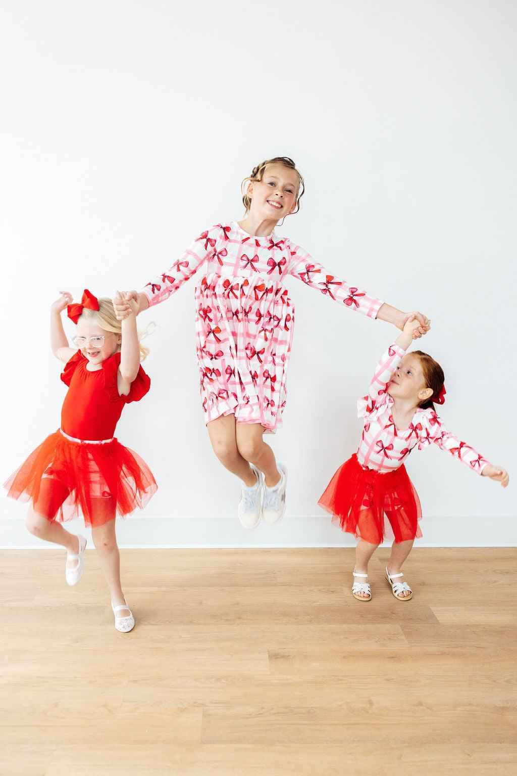 Bow La La L/S Pocket Twirl Dress