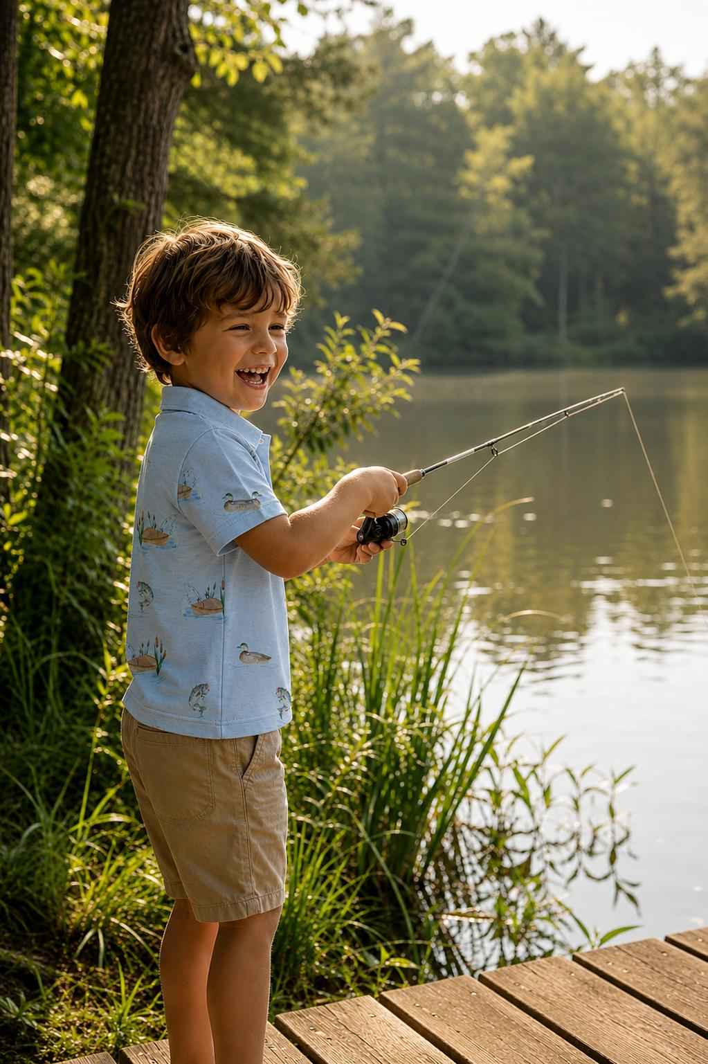 Boys Lake Day S/S Polo