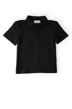 Boys Black S/S Polo
